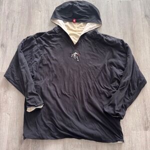 Vintage Y2K AND1 Reversible Hoodie Mens Large Black White Long Sleeve basketball